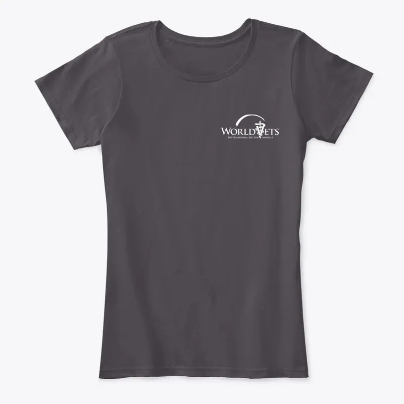 World Vets Womens Comfort Tee  Side Logo