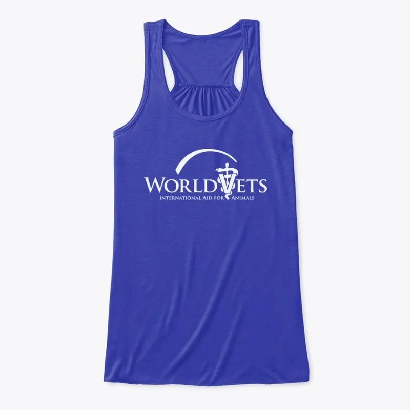 World Vets White Logo Women's Flow Tank 